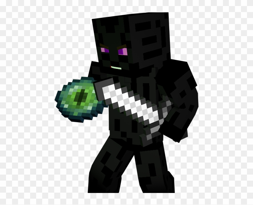 Super5 - Minecraft Enderman Skin Render Clipart