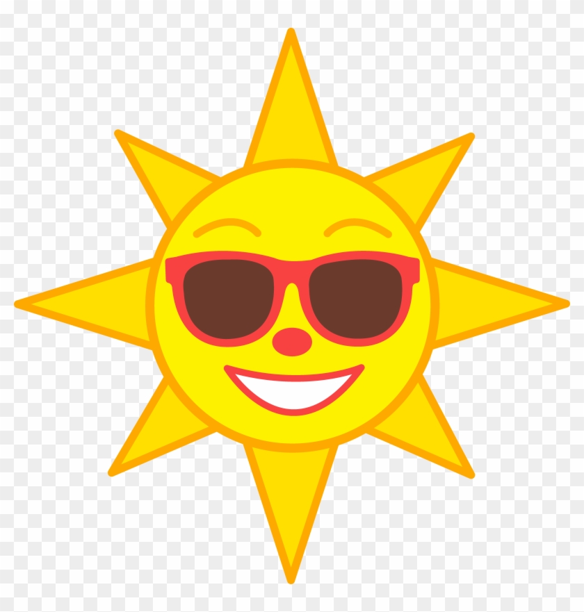 Cartoon Sun Photos - Sun With Sunglasses Clip Art - Png Download