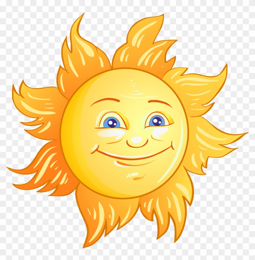 Sun Head Cartoon Transparent Background Clipart #178952