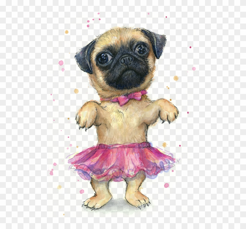 Click And Drag To Re-position The Image, If Desired - Cute Pug Clipart #179028
