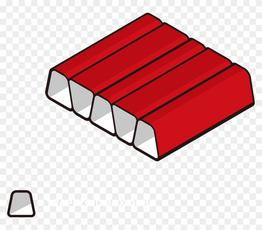Trapezoid Box Baffle Structure - Graphics Clipart #179050