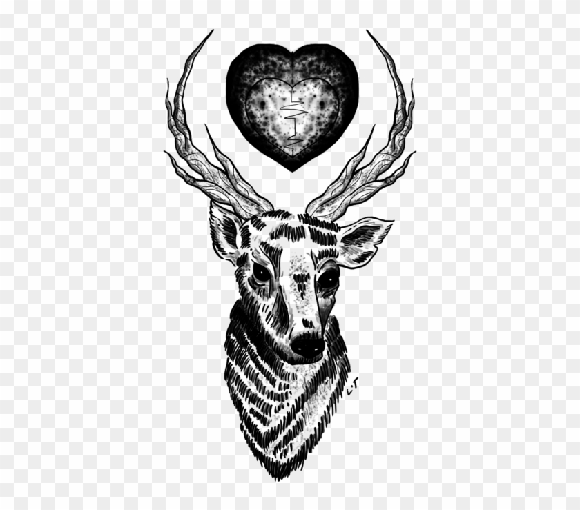29 Images About -tatuajes On We Heart It - Louis Tomlinson Deer Tattoo Drawing Clipart #179165
