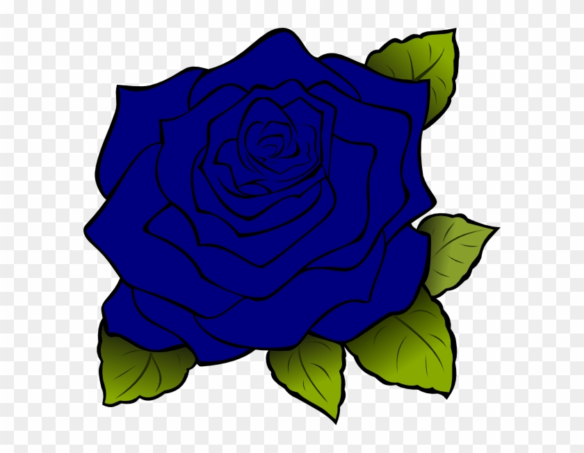 Blue Rose Svg Clip Arts 600 X 572 Px - Png Download #179303