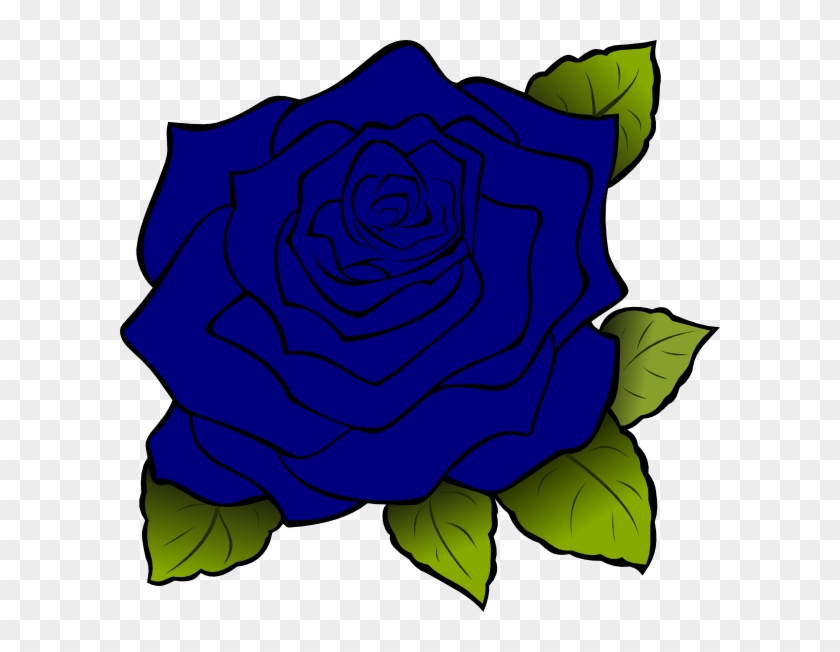 Blue Rose Svg Clip Arts 600 X 572 Px - Png Download