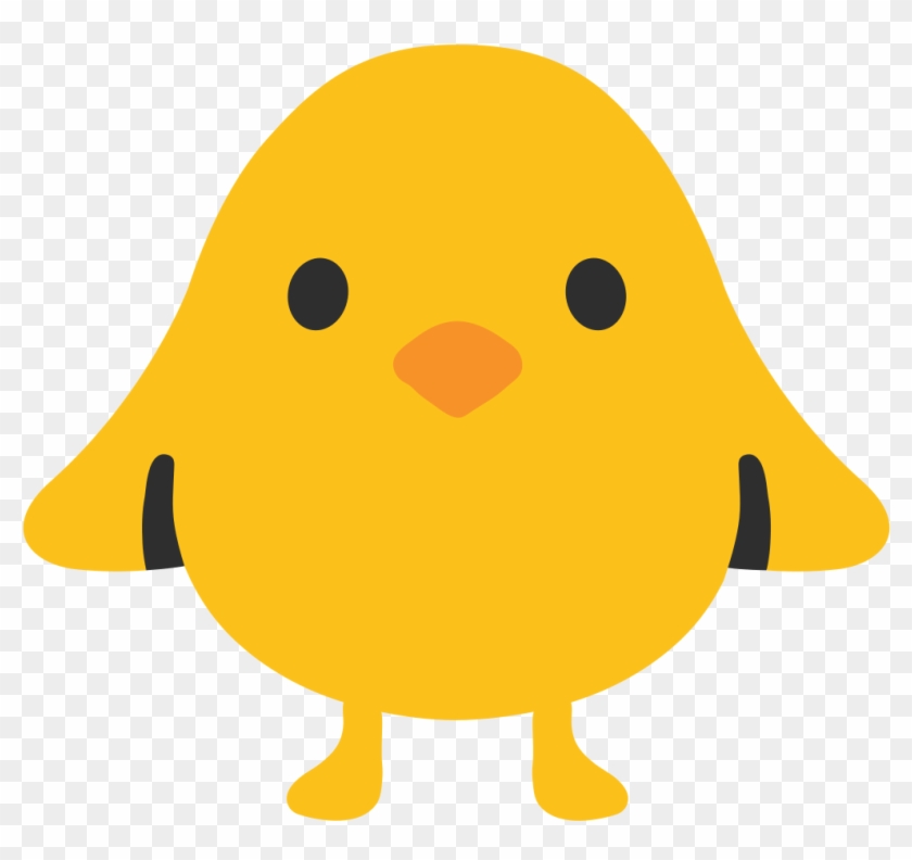 Baby Chick Emoji - Front Facing Baby Chick Clipart