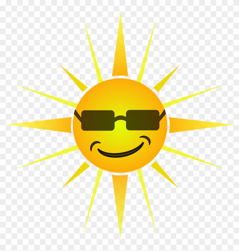 Cartoon Sun Rays - Cool Happy Clipart