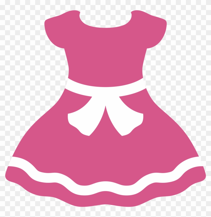 Open - Pink Dress Emoji Clipart
