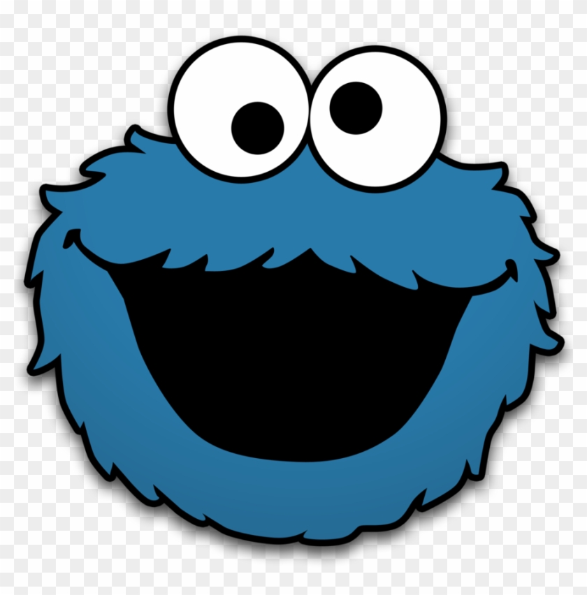 Drawn Cookie Baby Elmo - Cookie Monster Png Transparent Clipart