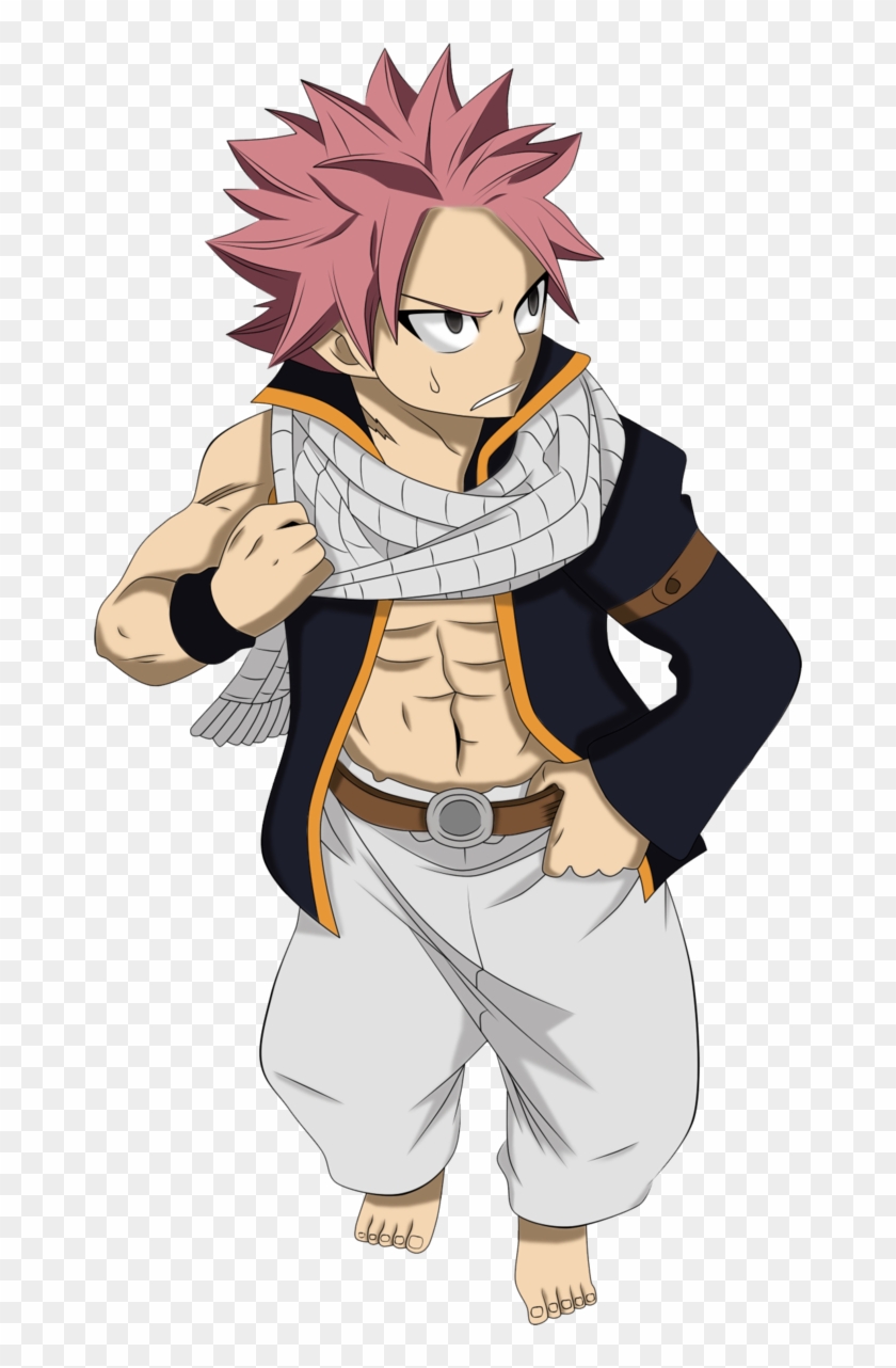 Natsu Continues Wearing Igneel's Scarf And Retains - Fairy Tail Natsu Cicatrice Clipart