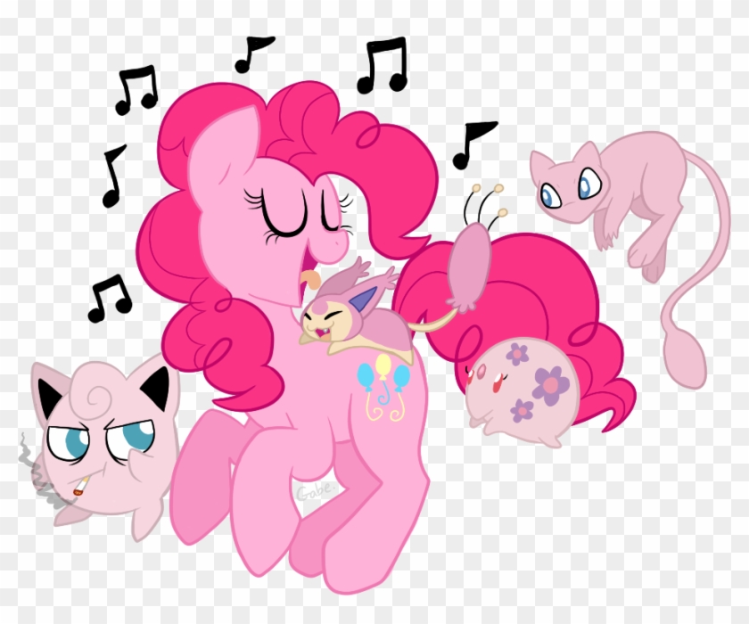 Deerspit, Cigarette, Crossover, Happy, Jigglypuff, - Jigglypuff And Pinkie Pie Clipart