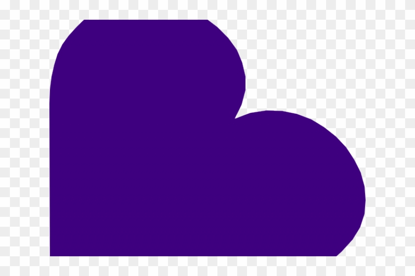 Dark Clipart Purple Heart - Png Download