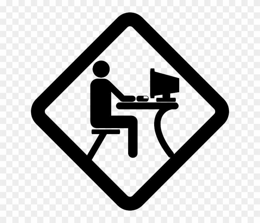 Flynn Gray - Writing On Computer Icon Clipart #1700613