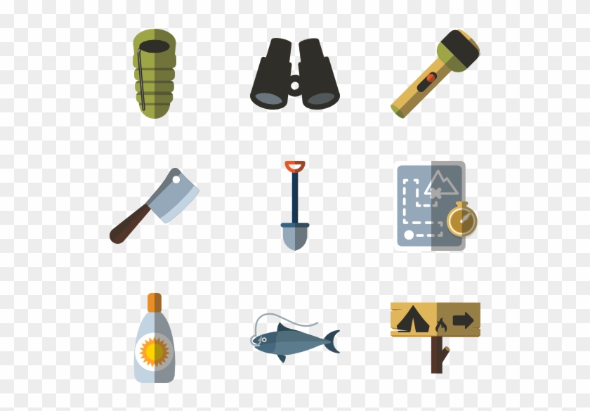 Camping Element Collection - Graphic Design Clipart #1700968