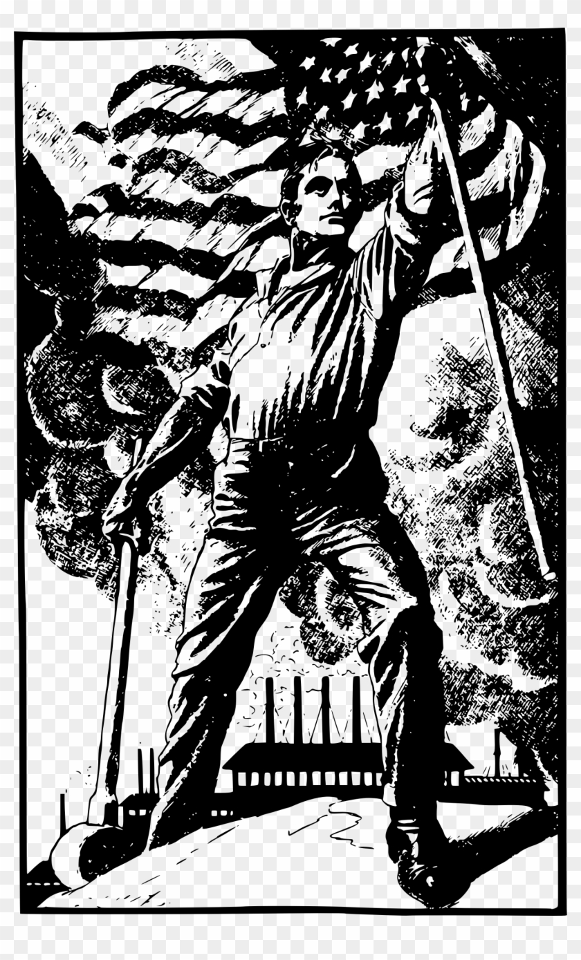 This Free Icons Png Design Of Patriotic Man Factory Clipart