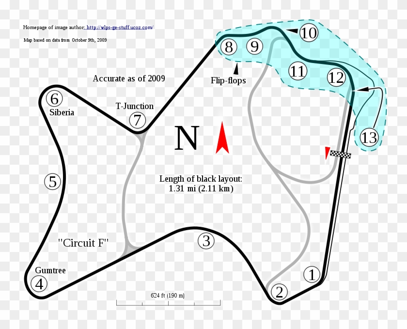 Morgan Park Raceway Track Map Clipart #1701067