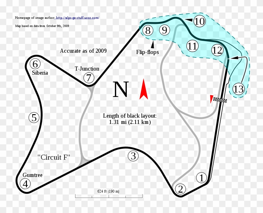 Morgan Park Raceway Track Map Clipart