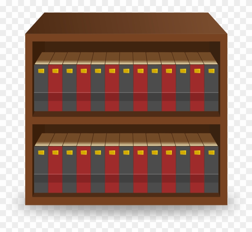 Transparent Bookshelf Clipart #1701103