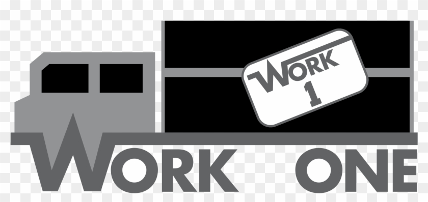 Work One Logo Png Transparent - Signage Clipart #1701256