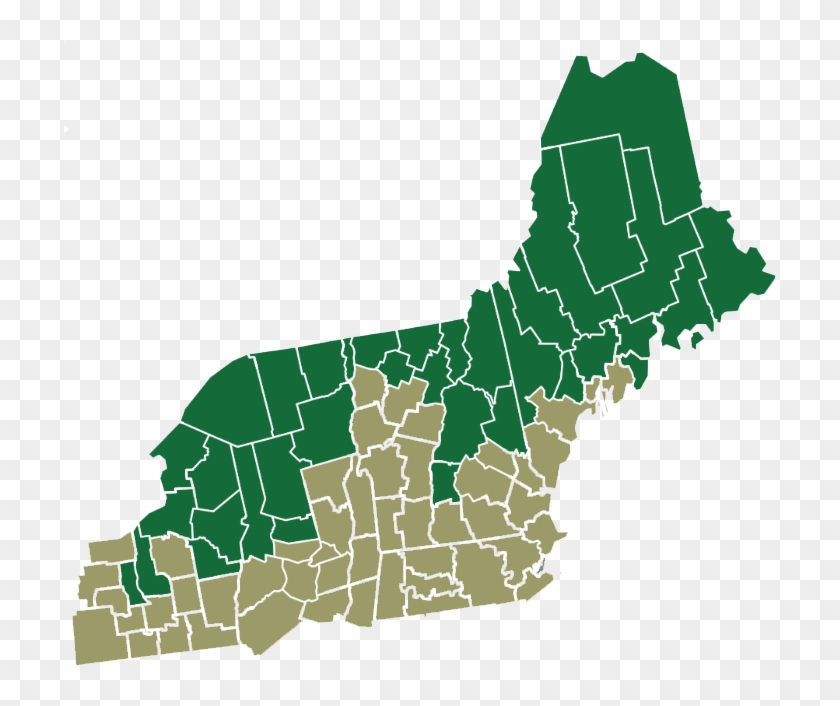 Map Of Nbrc Counties - Plot Clipart