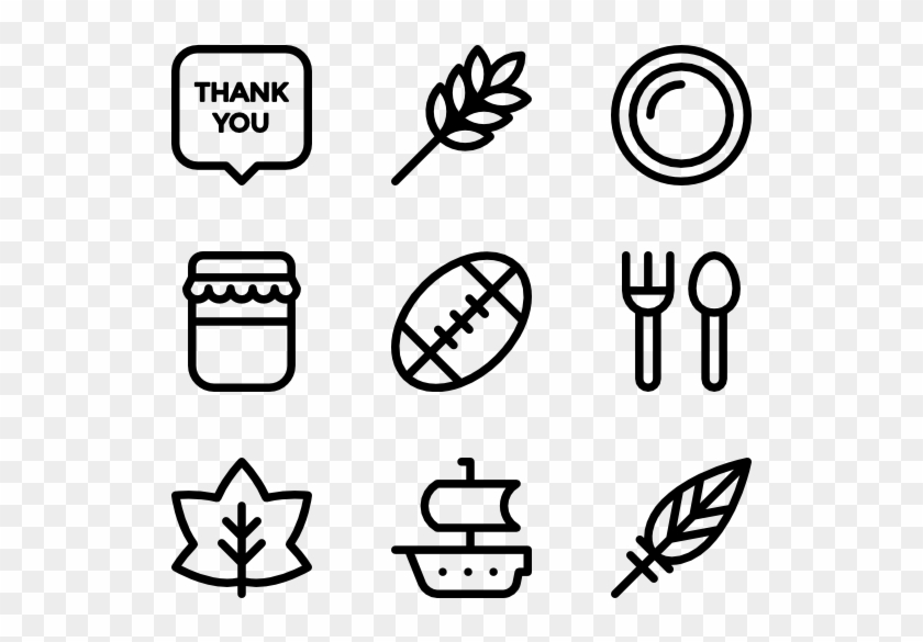 Thanksgiving - Web Design Line Icon Clipart