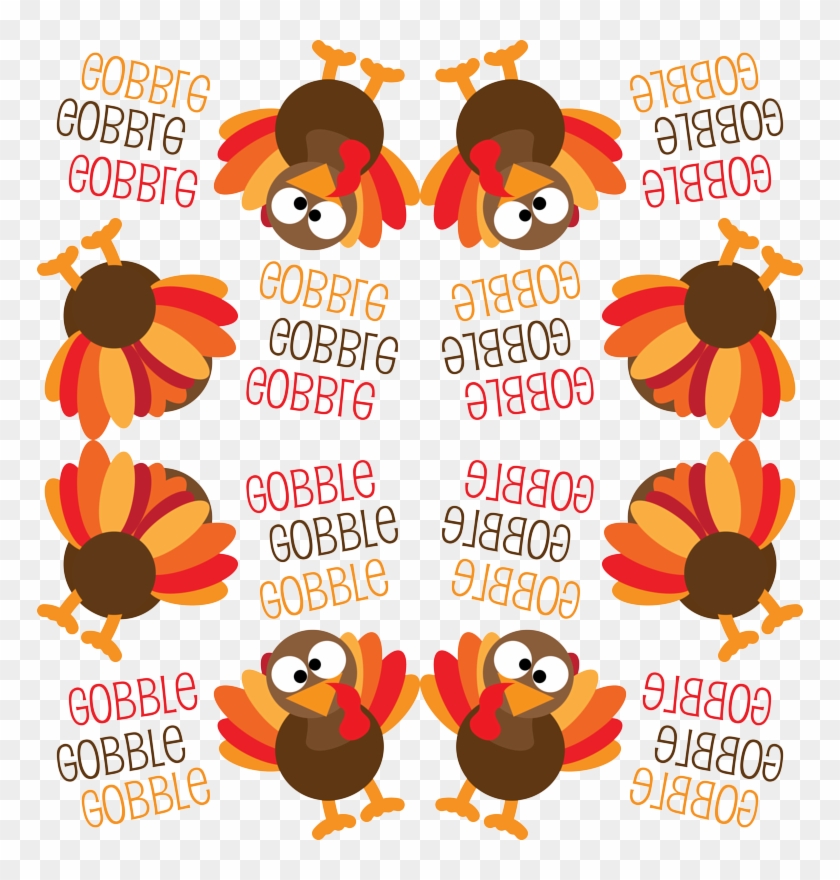 Gobble, Gobble, Gobble Funny Turkey Thanksgiving Wallpaper - Gobble Gobble Gobble Clipart #1701746