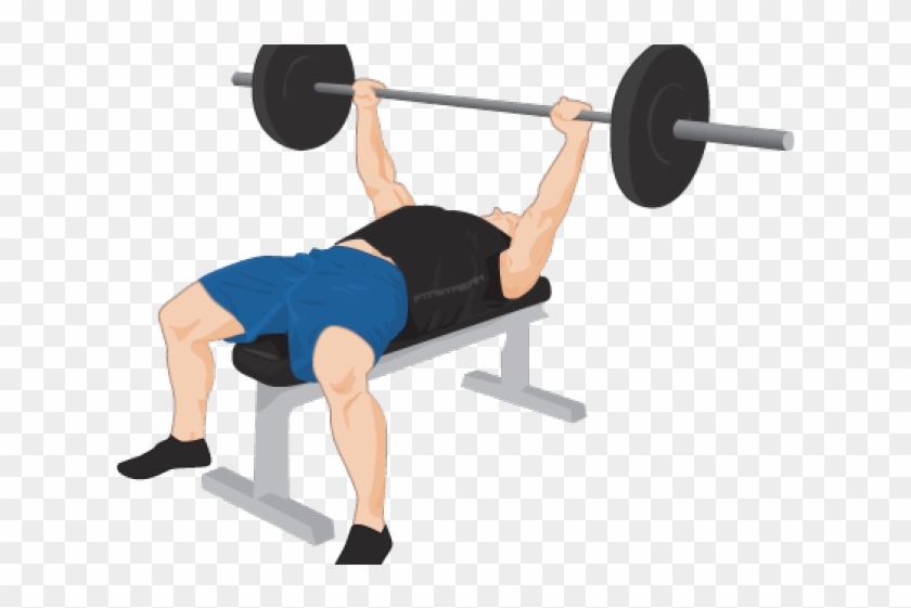 Exercise Bench Clipart Gym - Bench Press Transparent Background - Png Download #1702066