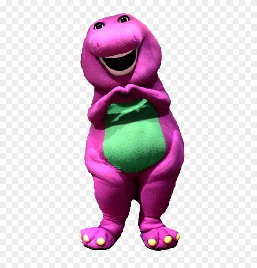 Barney The Dinosaur His Heart Feel Super Happy - Stuffed Toy Clipart