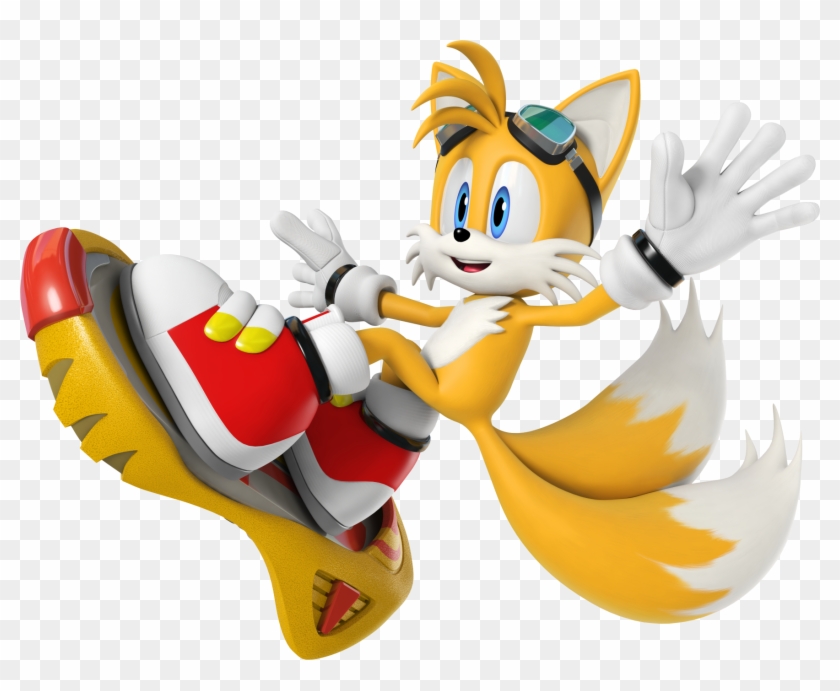Tails Free Riders - Tails Miles Prower Sonic Riders Clipart #1703100