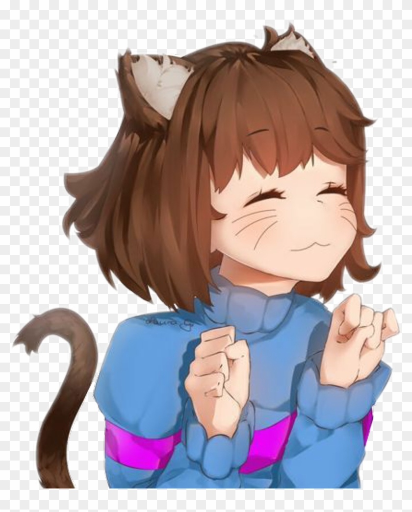 #anime #neko #frisk #undertale #undertalefrisk - Cat Frisk Clipart #1703123