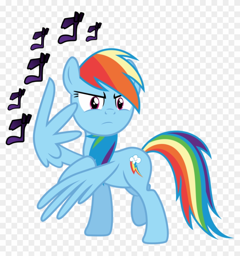 Jojo Menacing Transparent - Friendship Is Magic Rainbow Dash Clipart #1703255
