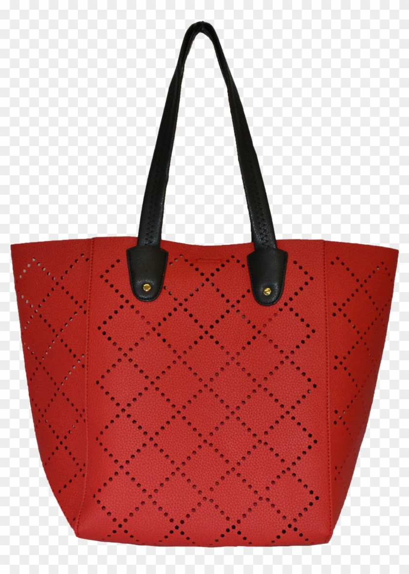 Mimosa- Womens Red Laser Cut Vegan Tote Bag Clipart #1703587