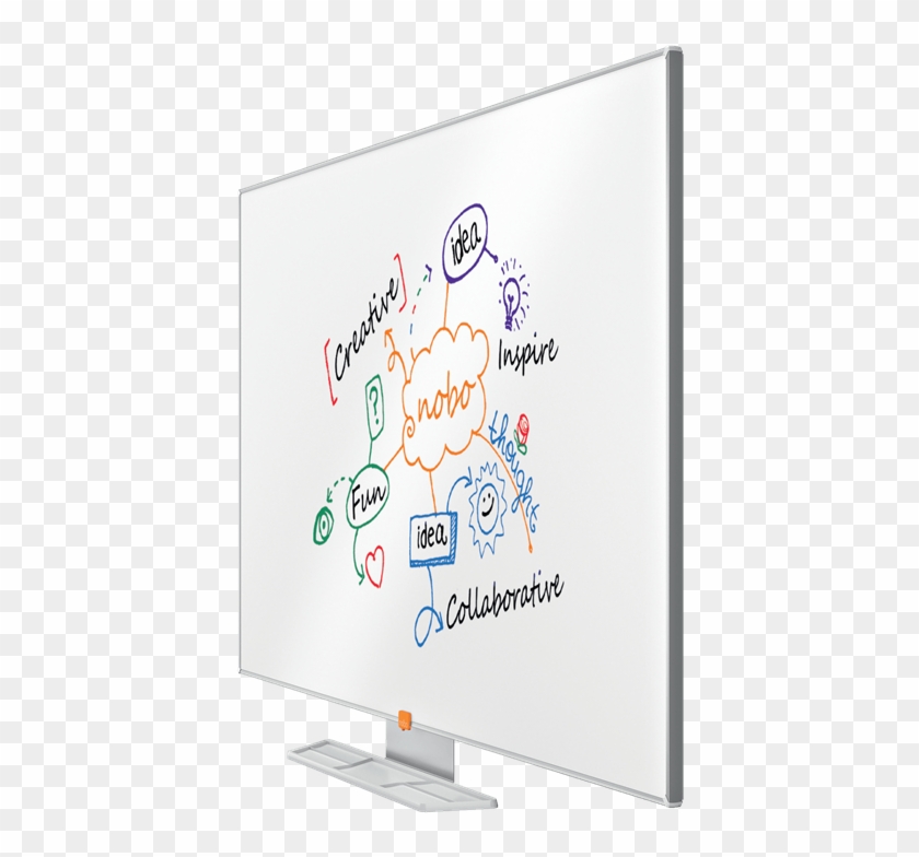 Nobo Widescreen 55" Melamine Whiteboard - Led-backlit Lcd Display Clipart #1704357
