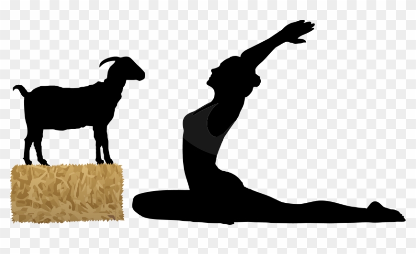 Clipart Goat Yoga - Silhouette - Png Download #1705095