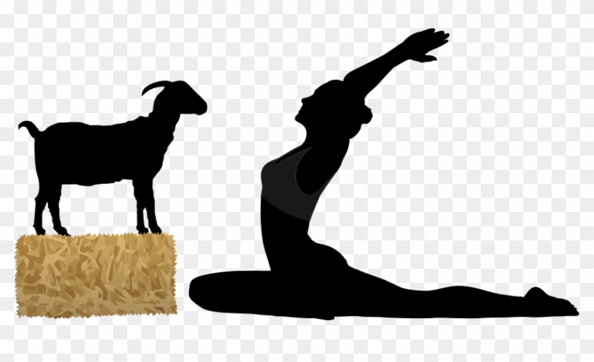Clipart Goat Yoga - Silhouette - Png Download