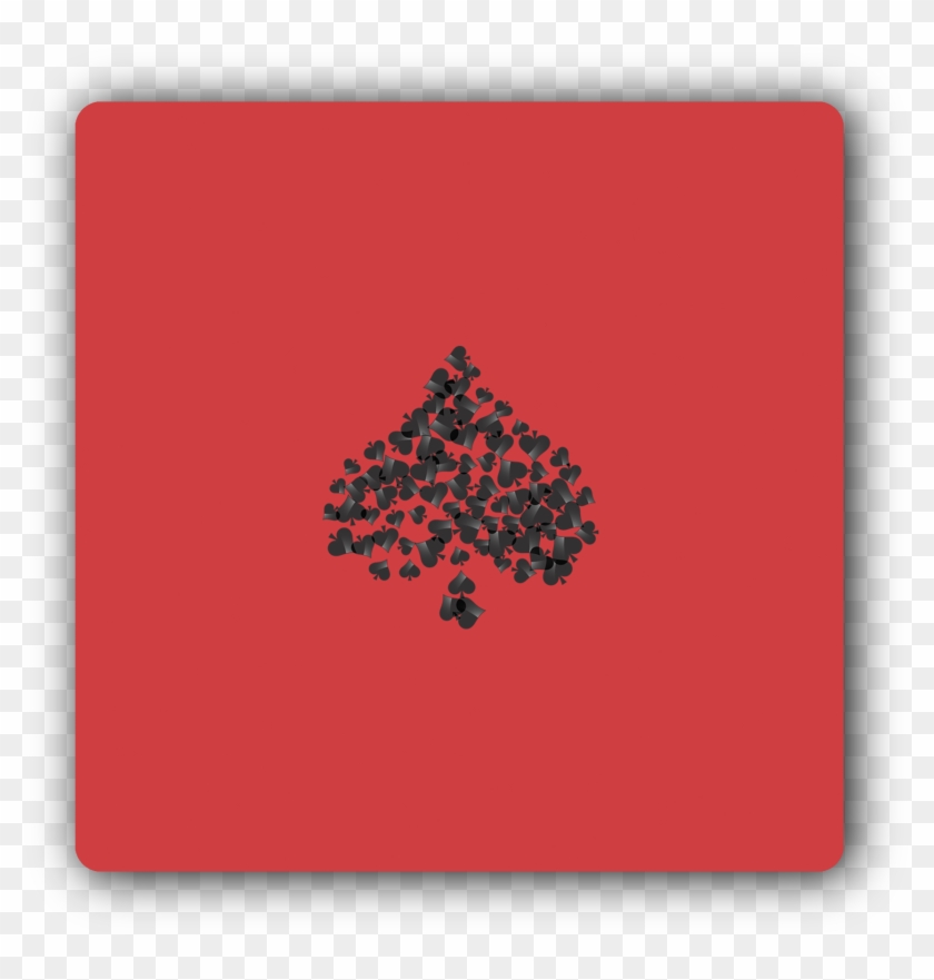 Poker Spade Icons Diwali Coasters - Christmas Tree Clipart #1705861
