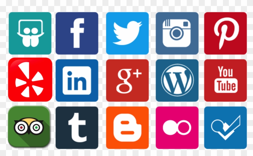 Yelp Icon Png - Social Icons Flat Png Clipart