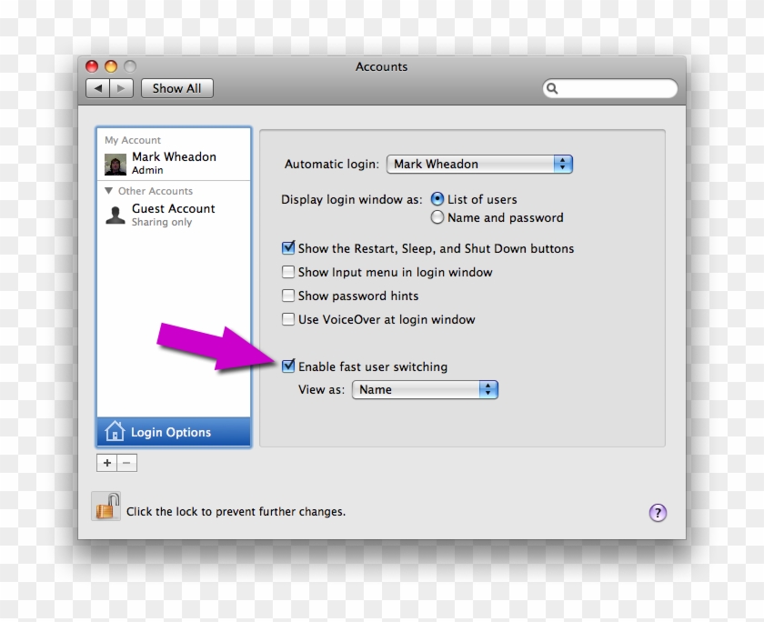 Enable Fast User Switching - Mac Network Clipart #1706867