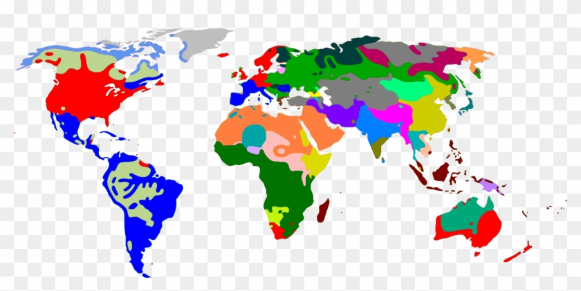 Languages World Map Transparent Background Human Genetic