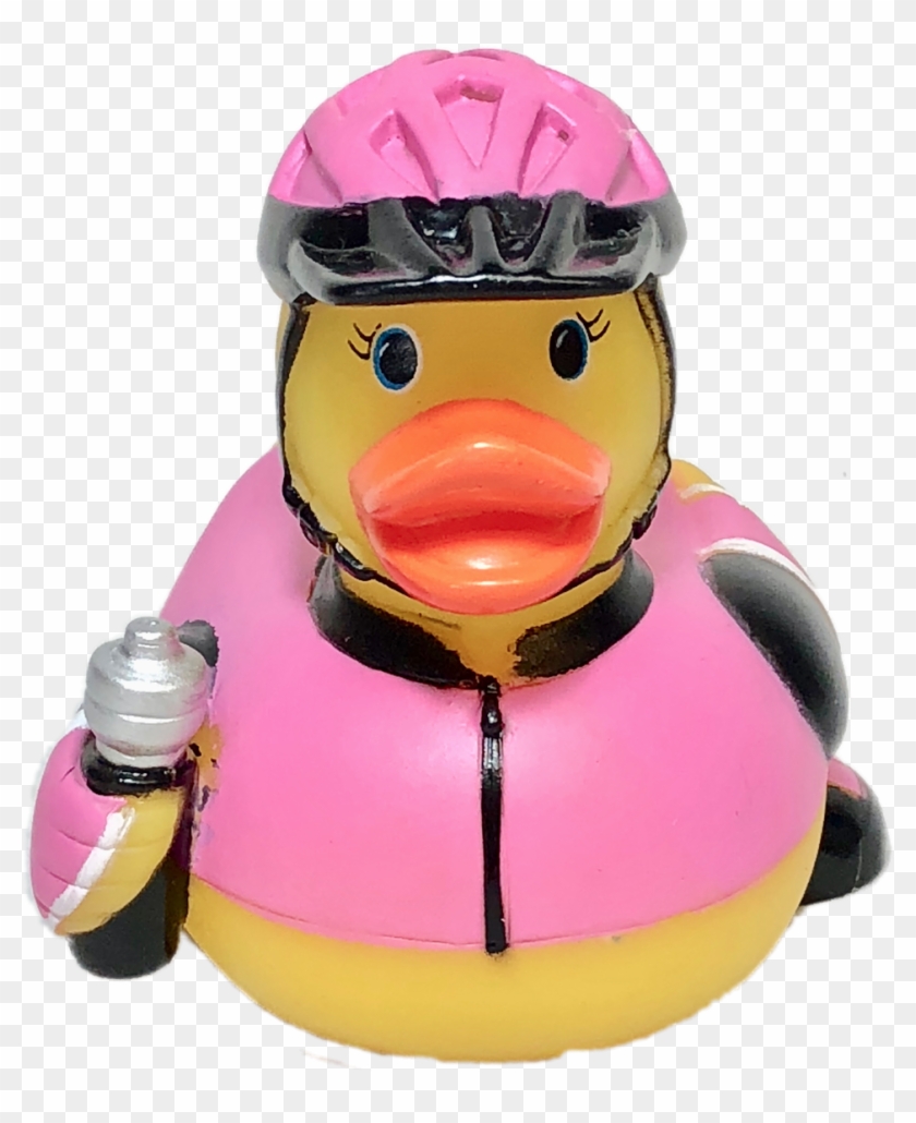 Biker Cyclist Rubber Duck Clipart