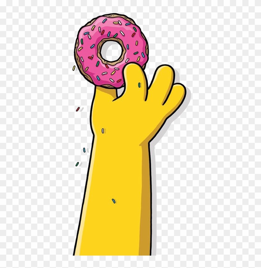Homer Simpson Doughnut Bart - Simpson With Donut Clipart