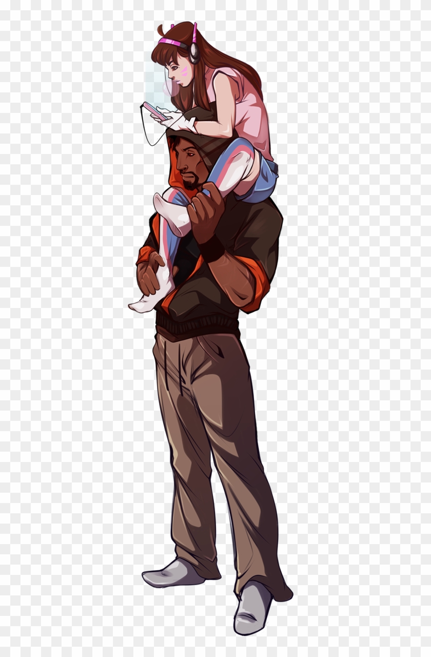 Love This Fanart Of Reaper And D - Overwatch Dva X Reaper Clipart