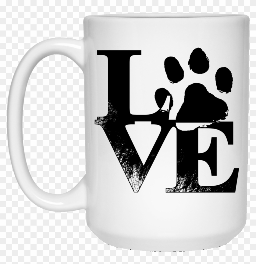 White Mug Paw Print Love Animal Pictures, Love Your - Giornata Mondiale Degli Animali 4 Ottobre 2018 Clipart #1708077