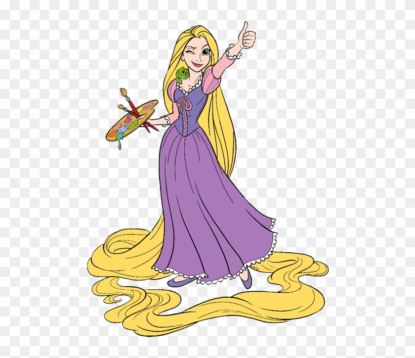Lizard Clipart Rapunzel Tangled - Rapunzel Painting - Png Download