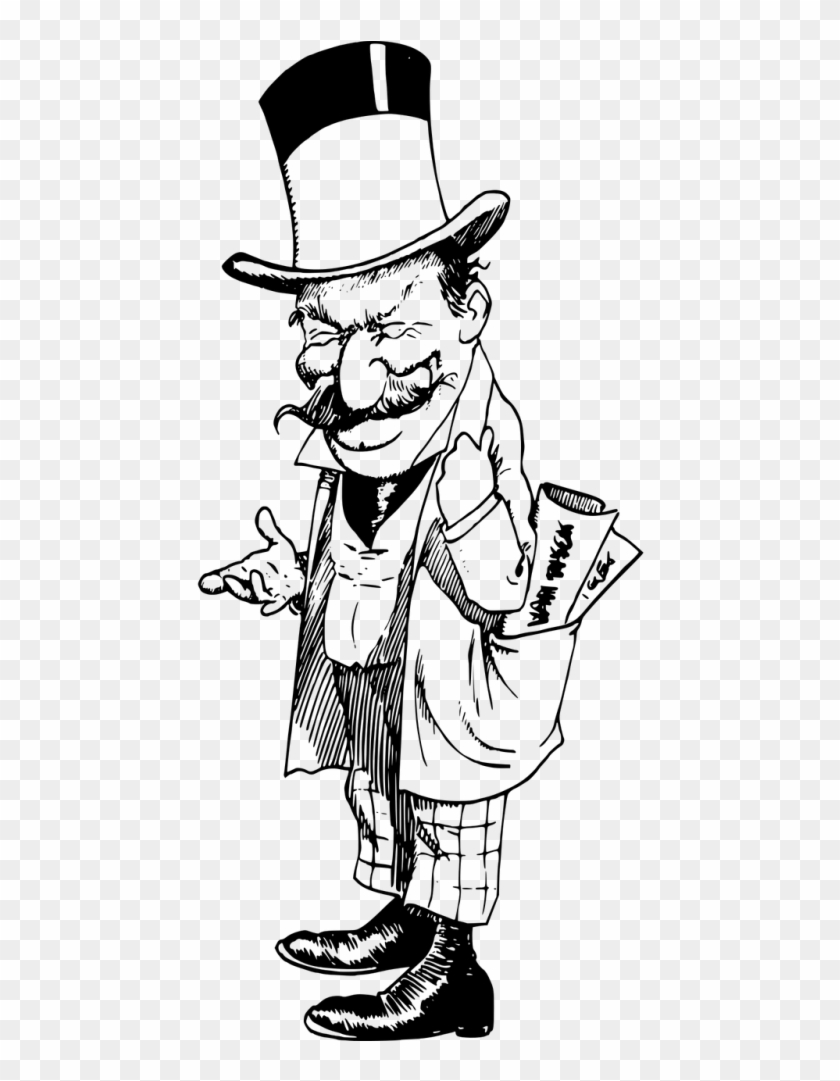 Evil Top Hat Man , Png Download - Evil Top Hat Man Clipart