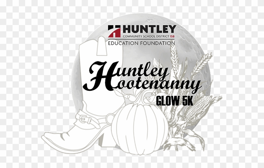 Huntley Hootenanny Glow 5k Run/walk - Illustration Clipart