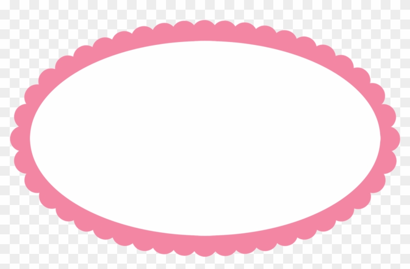 Oval Clipart Pink - Sweet Frames Png Transparent Png