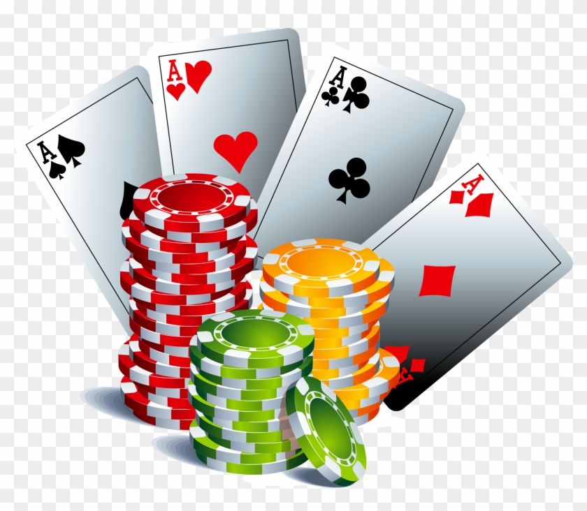 Casino Token Craps Roulette - Poker Cards And Chips Png Clipart #1709336