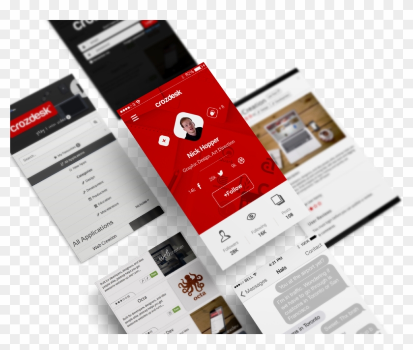 5 Effective Apps For Ux Design - Ux Design Mockup Png Clipart
