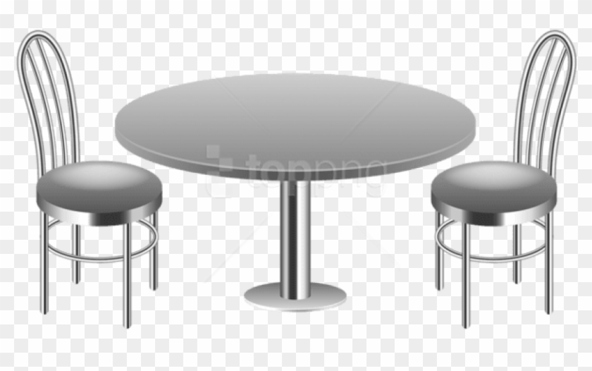 Free Png Download Table With Chairs Transparent Clipart - Table And Chairs Transparent