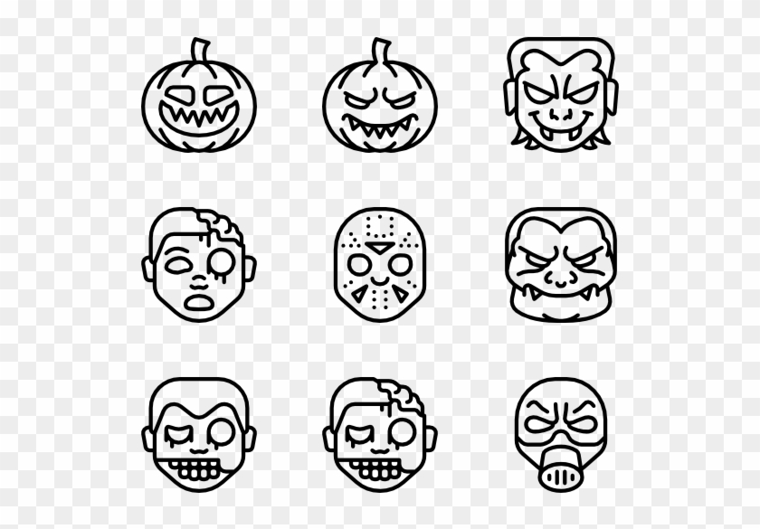 Horror Emojis - Mountain Picto Clipart #1710577